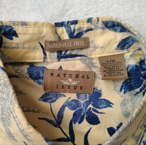 Natural Issue Yellow & Blue Floral Button-Up Shirt